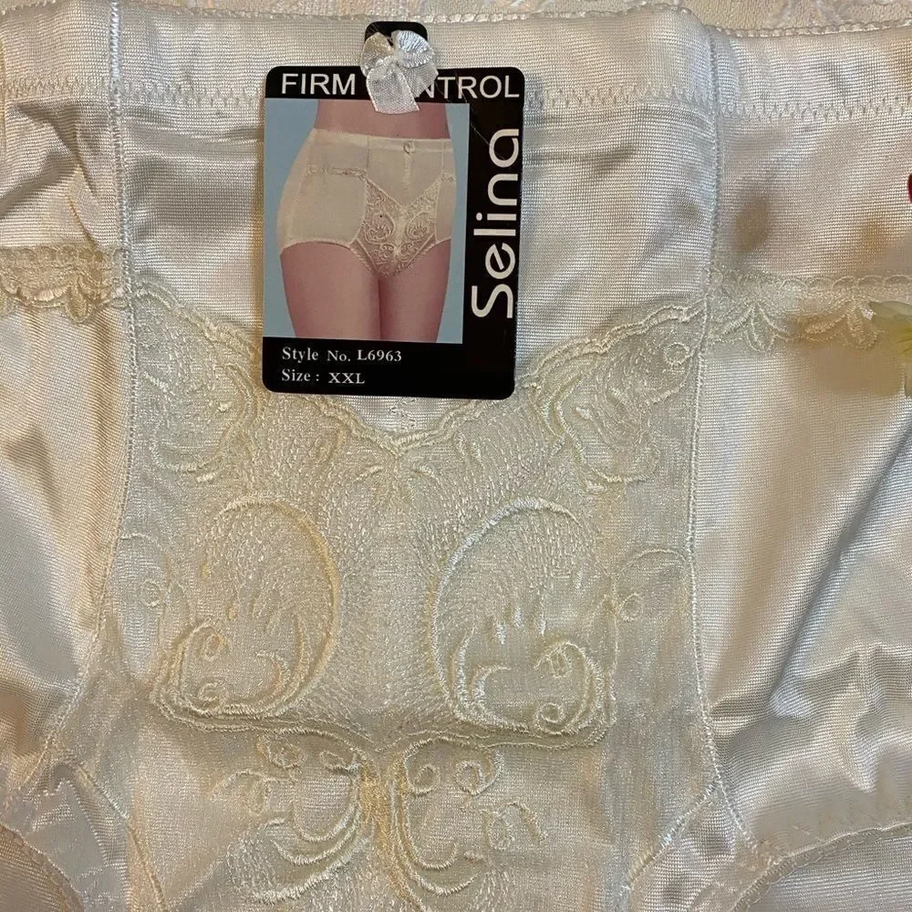 💐Selina  lace high waist Briefs Tummy control 3XL